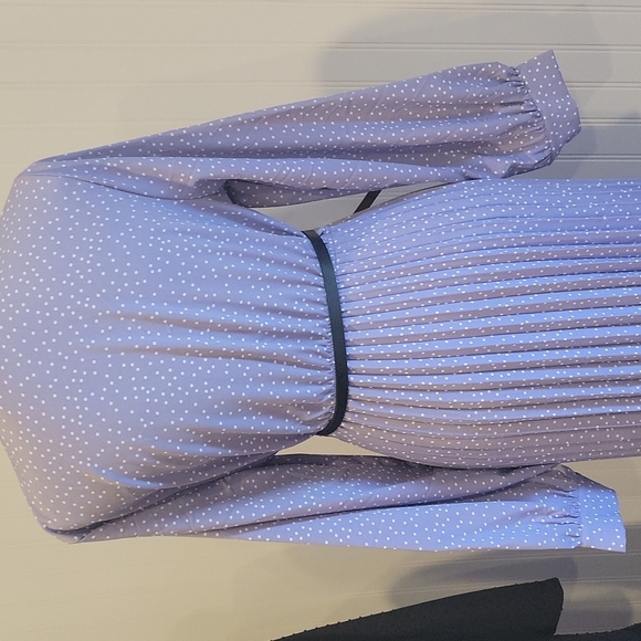Purple Maxi Polka Dot Dress ‼️NO Belt‼️ - Picture 3 of 5